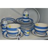 A COLLECTION OF T.G.GREEN POTTERY TRADITIONAL CORNISHWARE, comprising a pair of extra-large modern