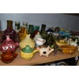 A COLLECTION OF NOVELTY AND ADVERTISING CERAMICS, to include twenty four face pots by Price