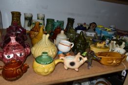A COLLECTION OF NOVELTY AND ADVERTISING CERAMICS, to include twenty four face pots by Price