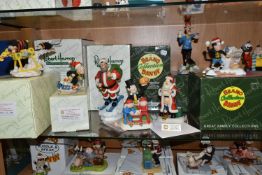 NINE BOXED LIMITED EDITION ROBERT HARROP DESIGNS 'BEANO, DANDY CHRISTMAS' SCULPTURES, comprising a