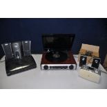 A SELECTION OF AUDIO EQUIPMENT to include a Technosonic MTPH02 radio turntable and Philips FP260