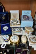 A COLLECTION OF ROYAL COMMEMORATIVE ENAMEL BOXES, nine pieces to include a Crummles limited