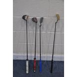 A SELECTION OF PUTTERS to include an Odyssey O-works R-LINE CS putter, Cleveland golf TFI mezzo 2135