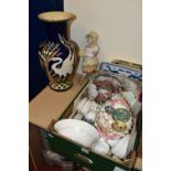 ONE BOX OF LATE 19TH/EARLY 20TH CENTURY CERAMICS, to include an 1881 Coalport A8649 bonbon dish,