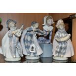 A GROUP OF LLADRO FIGURES, comprising a Musical Harlequin set 'Circus Serenade' 5694