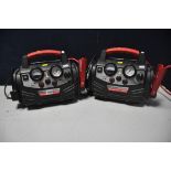 A PAIR OF POWERSTATION PSX1104CE JUMPSTARTER AND TYRE INFLATORS (both UNTESTED)