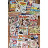 TWO BOXES OF BEANO AND DANDY ANNUALS AND RELATED ITEMS, to include Beano annuals dated 1972-75 incl,