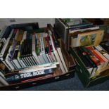FOUR BOXES OF LATE 20TH / EARLY 21ST CENTURY BOOKS ETC, subjects include French Royal history,