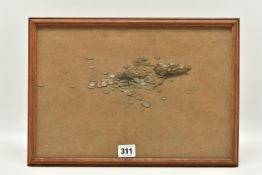 SIR EDWARD JOHN POYNTER (1836-1919) A STUDY OF SCATTERED COINS AND MONEY BAG, initialled in