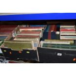 FOUR BOXES OF ANTIQUARIAN BOOKS, approximately eighty to one hundred titles in mainly hardback