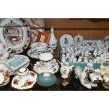 A GROUP OF CERAMICS, comprising a Late Foley china coffee cup and saucer pattern number 7442, a