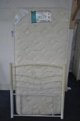 A HEALTH BEDS SINGLE DEVAN BED, mattress and head board