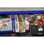 TWO BOXES OF TOYS AND GAMES, to include board games : Operation, Blockbuster, Cluedo, Monopoly,