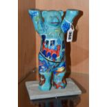 KLIO KARADIM (SLOVENIA 1970) 'BUDDY BEAR BERLIN', the 22cm tall handmade bear sculpture is painted