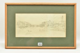 CIRCLE OF WILLIAM JAMES MULLER (1812-1845) 'PONTE VECCHIO, FLORENCE', an unsigned pencil sketch