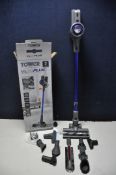 A TOWER T513003 CORDLESS VACUUM CLEANER with original box and attachments (No charger but working)