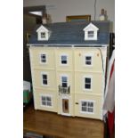 A LARGE WOODEN DOLLS HOUSE, a three storey house, The Ash by The Nottingham Dolls House Company,