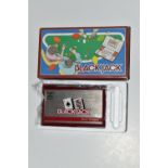 BLACK JACK GAME & WATCH BOXED, box only contains minor wear and tear, requires replacement