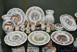 A COLLECTION OF ROYAL DOULTON 'BRAMBLY HEDGE' FIGURES, PLATES AND GIFTWARES, comprising figures:
