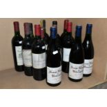 WINE, Fifteen Bottles of European Red Wine comprising three bottles of Saint-Nicholas de Bourgueil