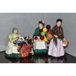 THREE ROYAL DOULTON FIGURINES, comprising The Wardrobe Mistress HN2145, issued 1954-1967, height