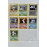 POKEMON NEO GENESIS MOSTLY FIRST EDITION HOLO CARDS, includes Feraligatr 4/111, Heracross 6/111,