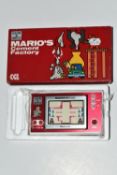 MARIO'S CEMENT FACTORY GAME & WATCH BOXED, box only contains minor wear and tear, requires