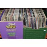 TWO BOXES CONTAINING OVER ONE HUNDRED AND FIFTY LPs AND 10 '' 78s of mostly jazz music including