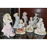 SEVEN COALPORT DAYS OF THE WEEK FIGURINES, by John Bromley, comprising Monday's child is fair of