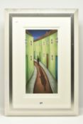 PAUL HORTON (BRITISH 1958) 'SHADOWS IN TIME', a signed limited edition print depicting a man walking