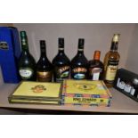 CIGARS & SPIRITS comprising fifteen KING EDWARD IMPERIAL Cigars in an opened original box, sixteen