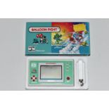 BALLOON FIGHT GAME & WATCH BOXED, box only contains minor wear and tear, the system's batteries