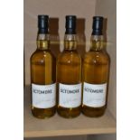 ISLAY SINGLE MALT, Three Bottles of exceptional single malt whisky comprising the OCTOMORE Islay