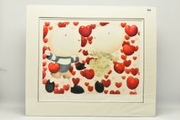 MACKENZIE THORPE (BRITISH 1956) 'DANCING IN LOVE' a limited edition print on paper of figures