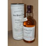 SINGLE MALT, One 1 Litre Bottle of THE BALVENIE SINGLE BARREL Malt Scotch Whisky, aged 15 years,
