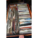 A TRAY CONTAINING APPROX TWO HUNDRED AND EIGHTY 7 INCH SINGLES including Amen Corner, Elvis Presley,