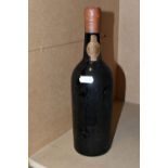 ONE BOTTLE OF WARRE 1963 Vintage Port, (the legendary vintage) wax seal intact, label missing,