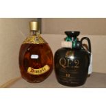 WHISKY, Two Bottles of Scotch Whisky comprising one ceramic decanter of QE2 Single Malt, over 12