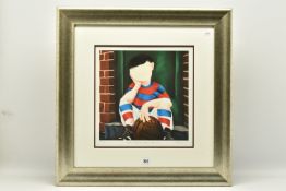 MACKENZIE THORPE (BRITISH 1956) 'WON'T SOMEBODY PLAY WITH ME' a signed artist proof edition print