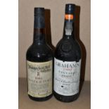 PORT, Two Bottles of Vintage Port comprising one bottle of Graham's 1983, bottled 1985 and one