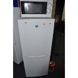 A HOOVER HSC536W-80N FRIDGE FREEZER measuring width 50cm x depth 55cm x height 134cm, along with a