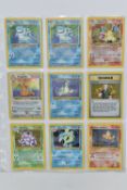 POKEMON FOSSIL, BASE SET 2 AND GYM HEROES HOLO CARDS, includes Dragonite 4/62, Lapras 10/62 (x2),