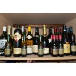 WINE, TWENTY-THREE Bottles of assorted Red and White Wine and Champagne in 75cl bottles and nine