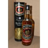 SINGLE MALT, One Bottle of DUFFTOWN GLENLIVET Pure Malt Scotch Whisky 8 years old, 70% proof, 26 7