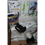 NINTENDO WII BOXED WITH ACCESSORIES AND GAMES, includes the console, Wii Remotes, Numchuck, Wii
