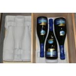 Three Bottles of LECLERC BRIANT 'DIVINE' CHAMPAGNE 1989, 12% vol. 750ml in wood box