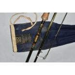 A HARDY GRAPHITE SALMON FLY FISHING ROD, no 9, in a Hardy cloth case (1) (Condition Report: