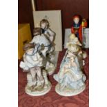 SIX COALPORT LIMITED EDITION FIGURINES, comprising Christmas Caroller 884/1500 with certificate, The