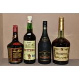 ALCOHOL, Four Bottles of assorted alcohol comprising one I.5L bottle of HENNESSY Very Special
