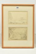 ANTHONY THOMAS DEVIS (1729-1816) TWO PREPARATORY SKETCHES, the first depicts a river landscape
